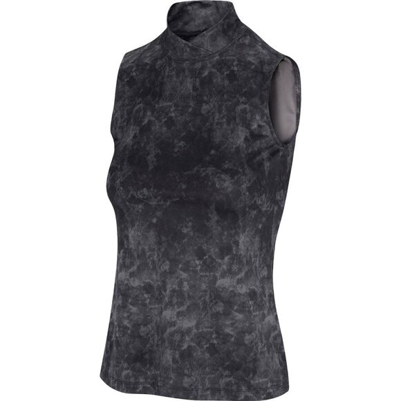 Greg Norman EMMA SLEEVELESS ETHEREAL PRINT Black MOCK size small - Picture 1 of 5